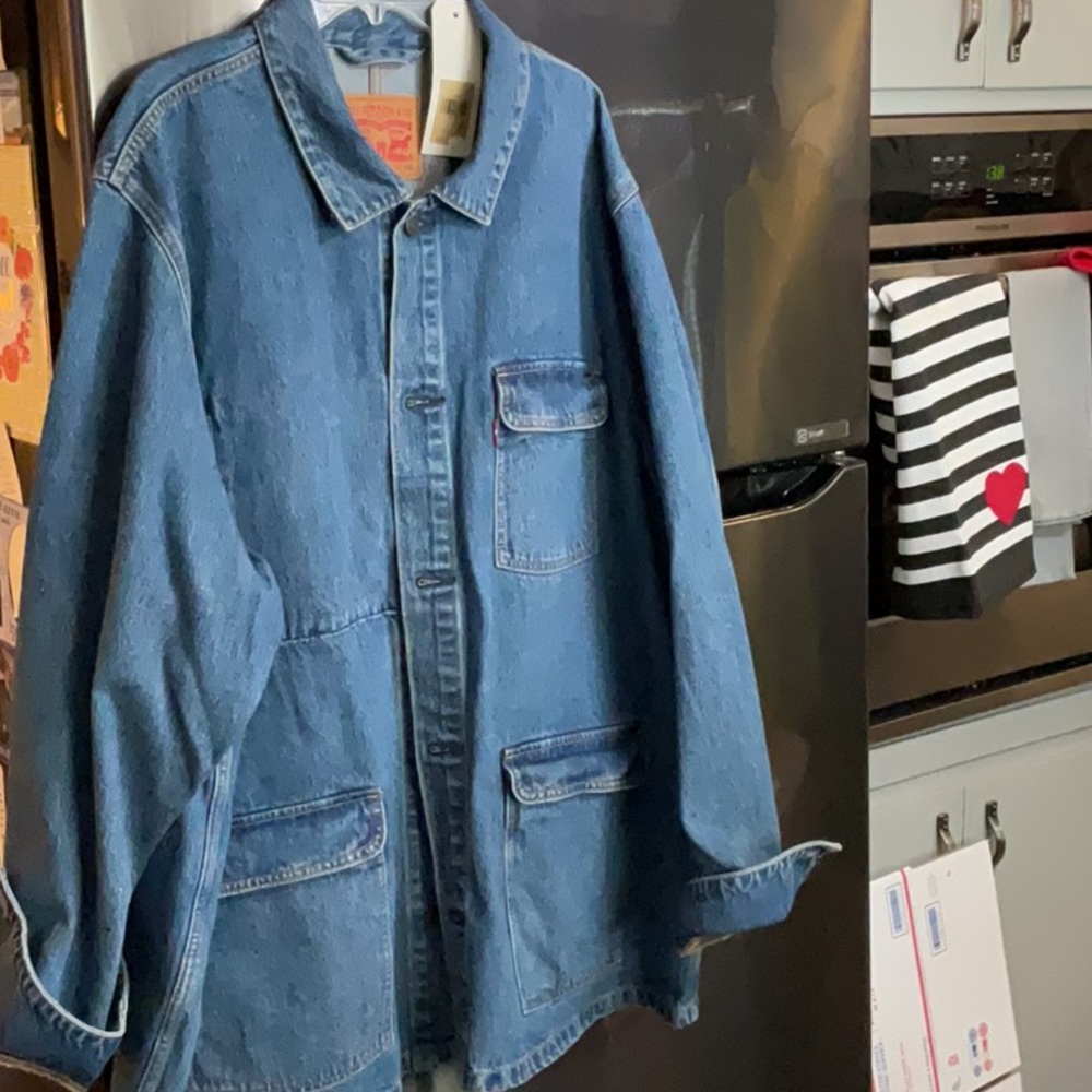 LAST ONE Levi’s Men’s Chore Engineer Denim Jacket Size XXL Retail $125. NWT